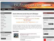 Tablet Screenshot of blutzapper.de
